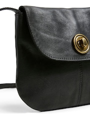 PIECES Black Royal Leather Party Bag - Image 3 of 5