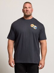 BadRhino Big & Tall Grey Ebony Billiards Club T-Shirt - Image 1 of 7