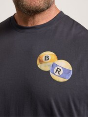 BadRhino Big & Tall Grey Ebony Billiards Club T-Shirt - Image 4 of 7