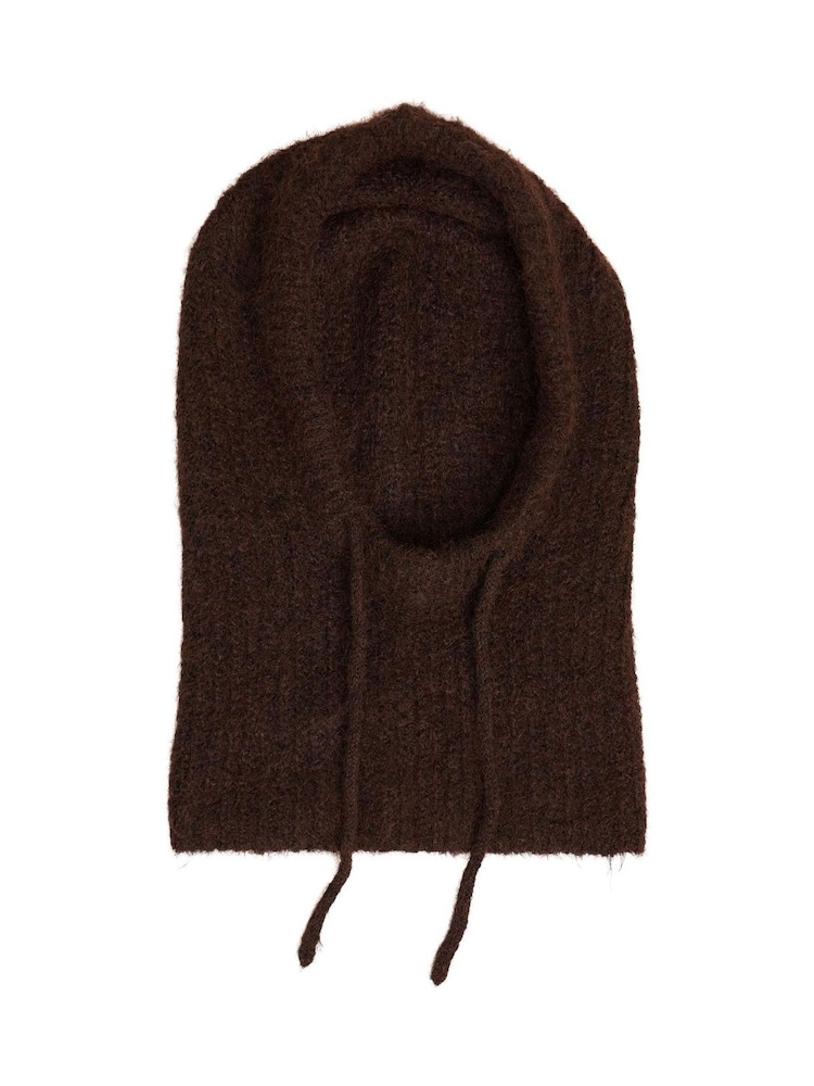 OBJECT Brown Knit Balaclava Scarves - Image 3 of 3