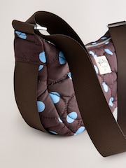 Blue/Brown Polka Dot Sling Bag - Image 8 of 8