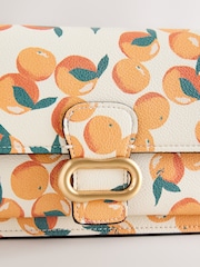 Orange Print Hardware Cross-Body Bag - Image 10 of 11