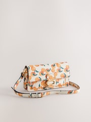 Orange Print Hardware Cross-Body Bag - Image 6 of 11