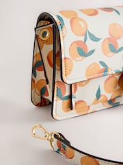 Orange Print Hardware Cross-Body Bag - Image 9 of 11
