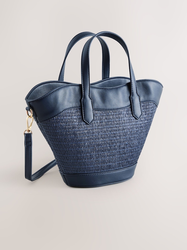 Marinen - Skulderveske med raffia-effekt - Bilde 2 av 5