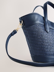 Marinen - Skulderveske med raffia-effekt - Bilde 3 av 5