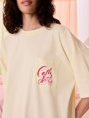 Cath Kidston Yellow Cotton Panda Print Nightie - Image 7 of 11