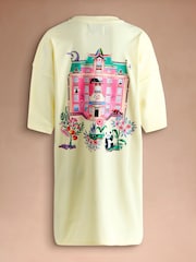 Cath Kidston Yellow Cotton Panda Print Nightie - Image 9 of 11