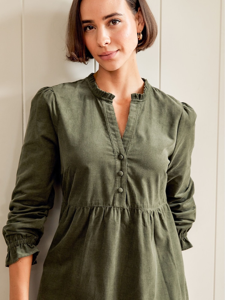 Aspiga Green Liv Corduroy Dress - Image 3 of 3 Aspiga Green Liv Corduroy Dress - Image 3 of 3