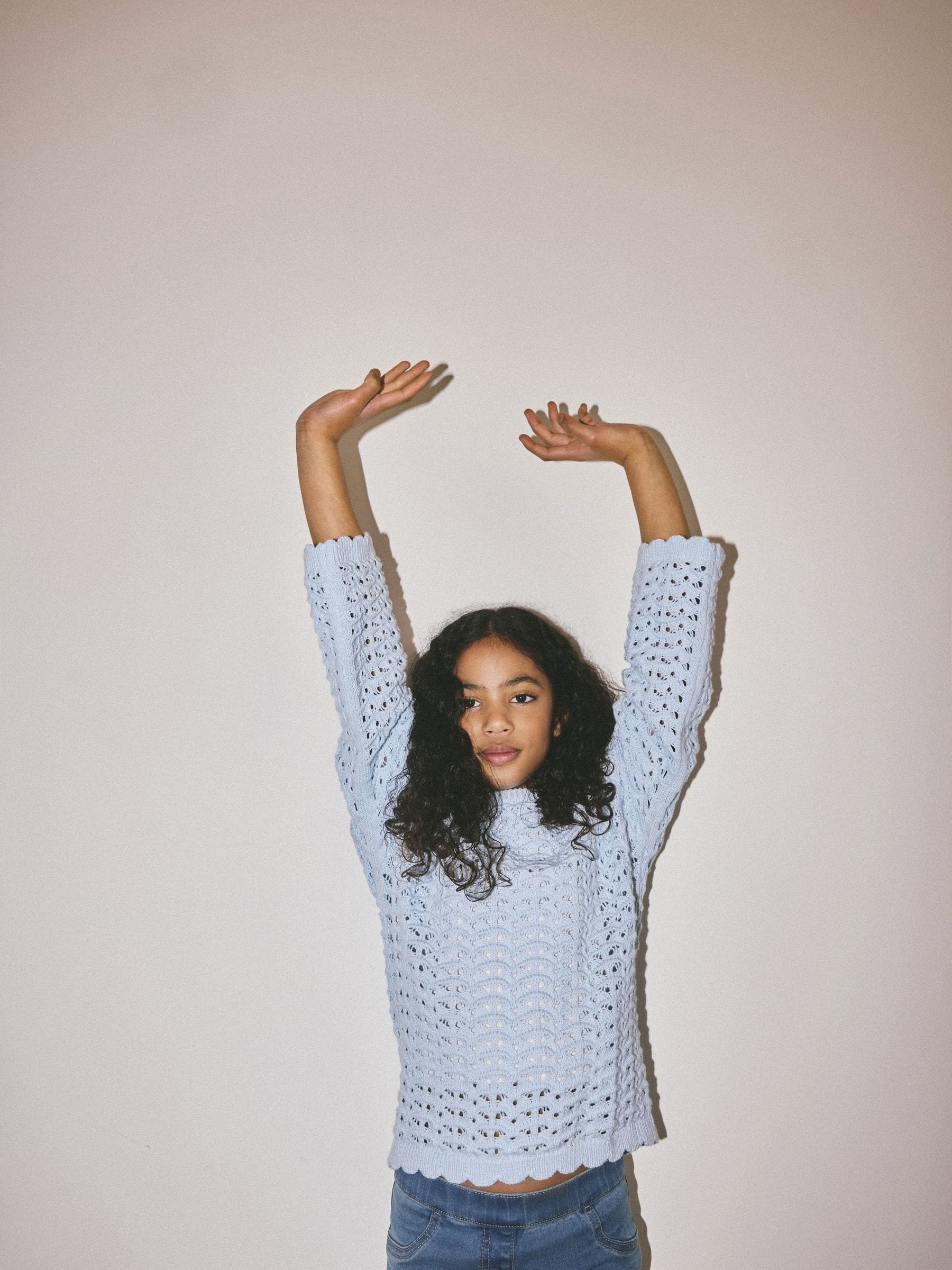 Buy The Set 2 Pack Cotton Crochet Cardigan and Jumper Blue/White