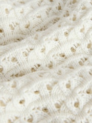 The Set 2 Pack Cotton Crochet Cardigan and Jumper Blue/White - Image 5 of 6