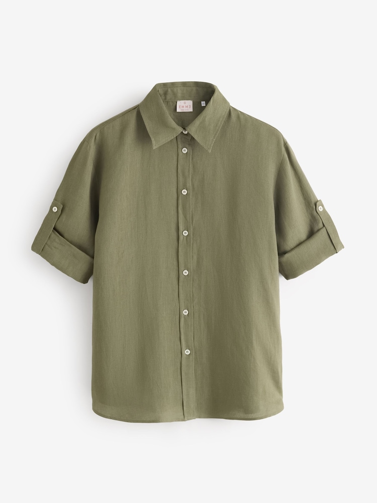 Emme by Marella Green Emmgirello Long Sleeve Shirt - Image 2 of 2