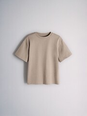 The Set 4 Pack Heavyweight Jersey Short Sleeve T-Shirts Blue/Brown/White - Image 2 of 6