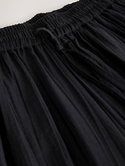 Black Crushed Balloon Leg Trousers - Image 7 of 8