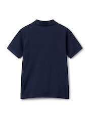 Benetton Blue Short Sleeve Polo Shirt - Image 2 of 3