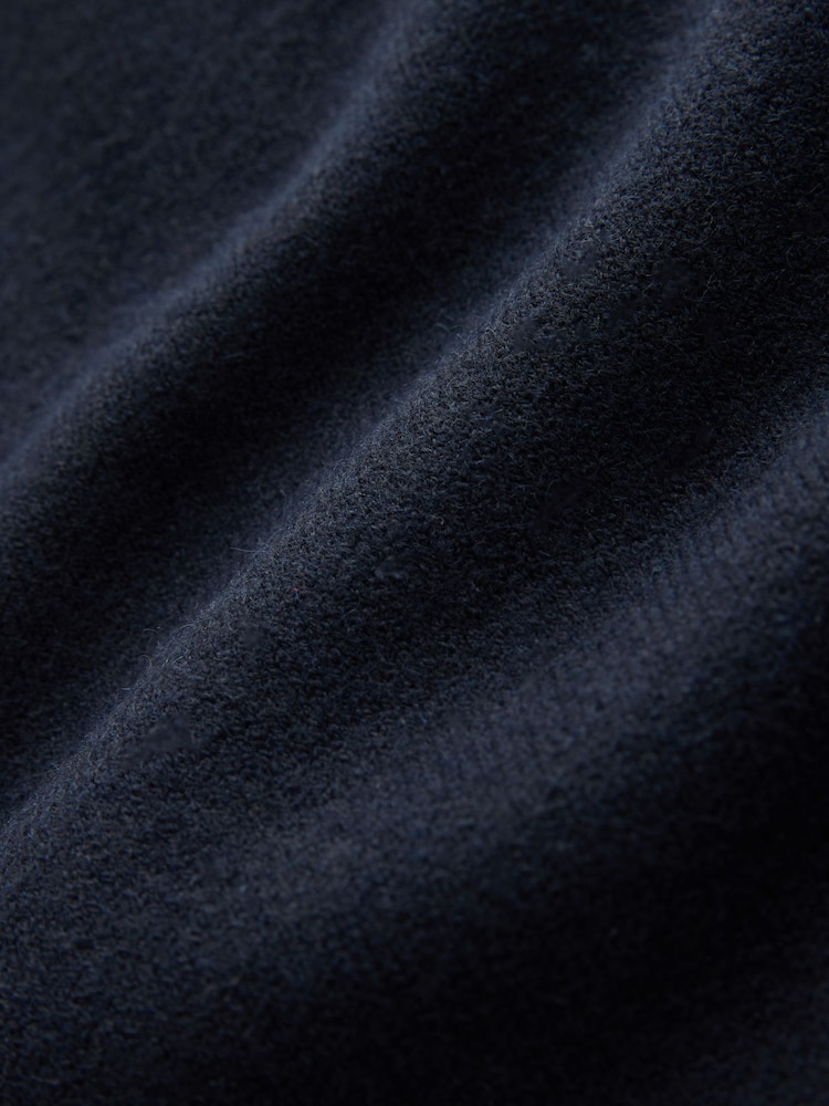 Navy Blue Knitted Mock Layer Jumper - Image 7 of 7 Navy Blue Knitted Mock Layer Jumper - Image 7 of 7