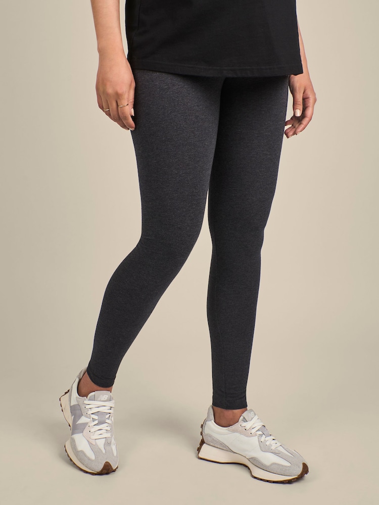 Koksgrå - JoJo Maman Bébé Cotton Rich Leggings - Bilde 1 av 4