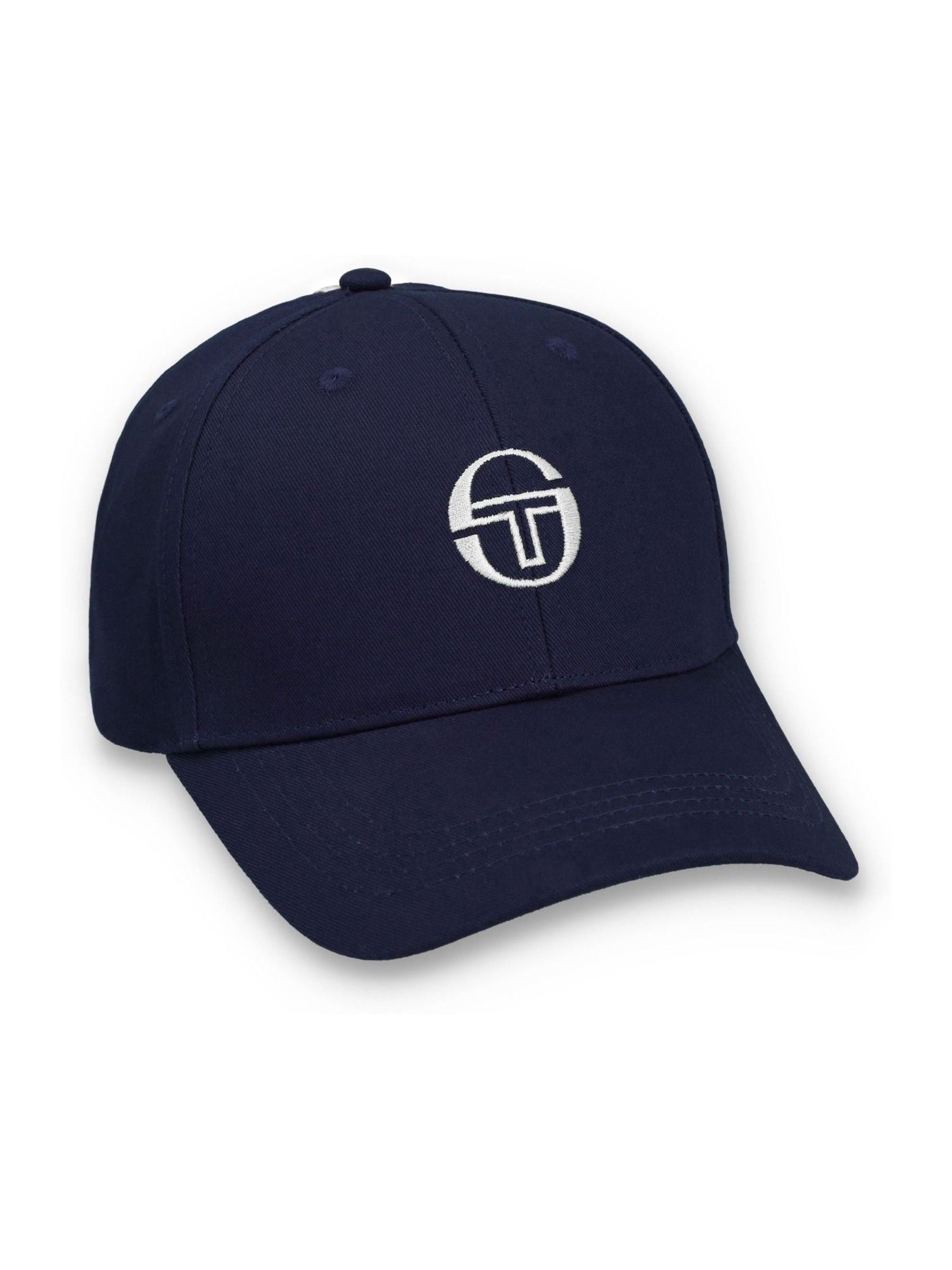 Buy Sergio Tacchini Blue Linus Classic 6 Panel Strapback Cap from