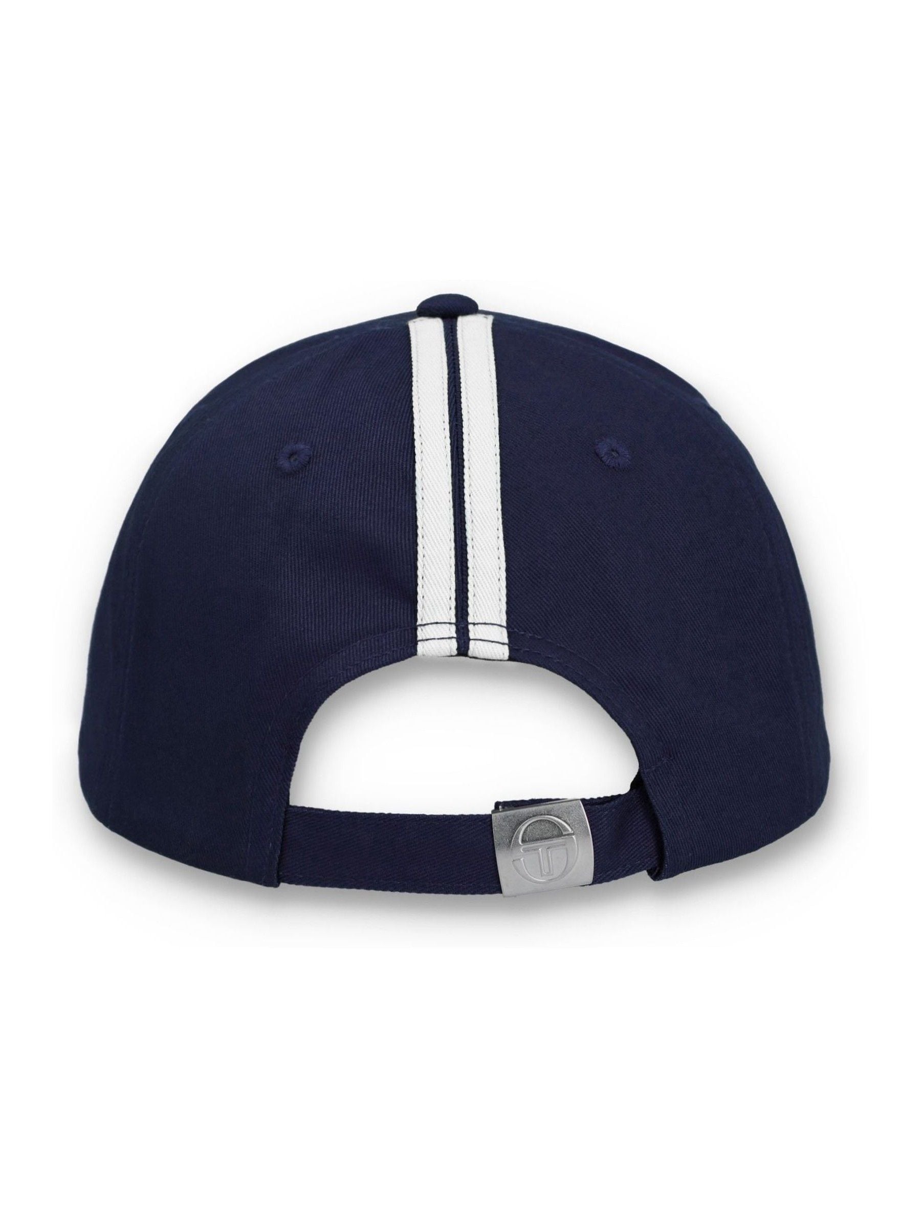 Buy Sergio Tacchini Blue Linus Classic 6 Panel Strapback Cap from