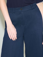 Navy Blue Smart Knee Length Shorts - Image 5 of 8