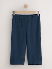 Navy Blue Smart Knee Length Shorts - Image 6 of 8