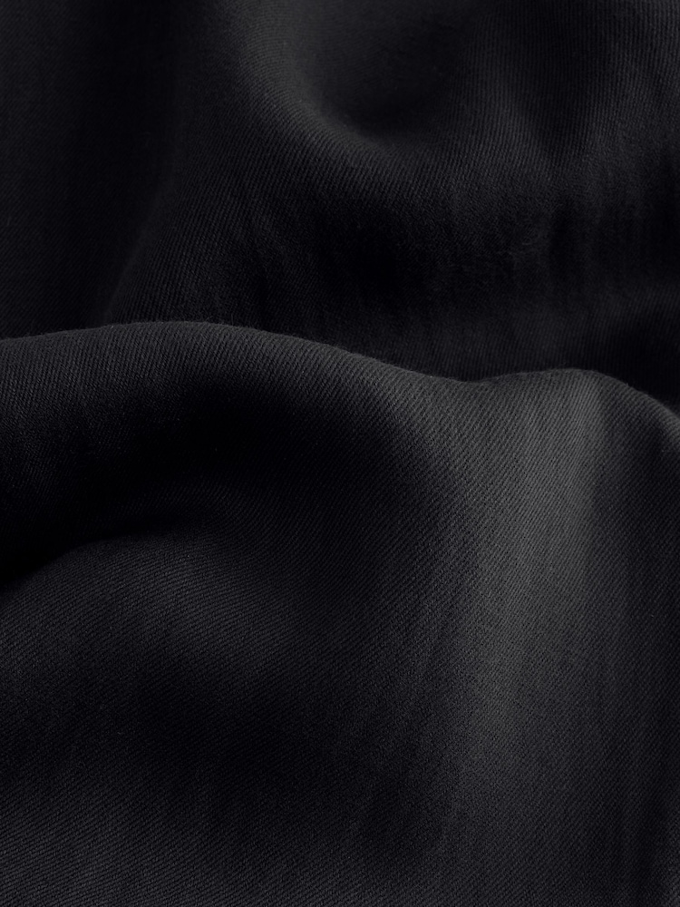 Black Embroidered Side Detail Wide Leg Trousers - Image 9 of 9