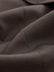 Marrón chocolate - Blazer de lana de botonadura sencilla y sastre - Imagen 7 de 7