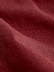 Rust Brown Linen Rich Shorts - Image 7 of 7