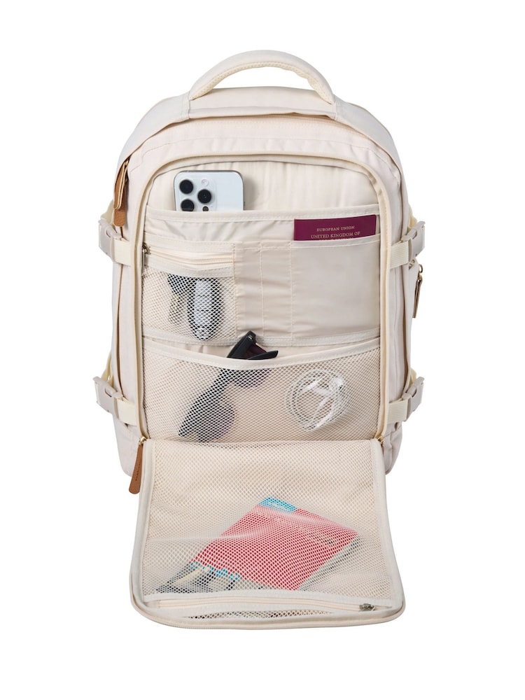 Cabin Max Cream Metz 18-24L Expandable Underseat Backpack - Image 6 of 6