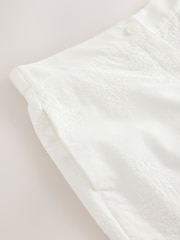 Ecru Crochet Trim Wide Leg Trousers - Image 8 of 8