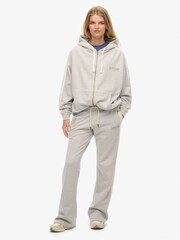Superdry Grey Athletic Stripe Flare Joggers - Image 3 of 8