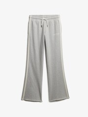 Superdry Grey Athletic Stripe Flare Joggers - Image 7 of 8
