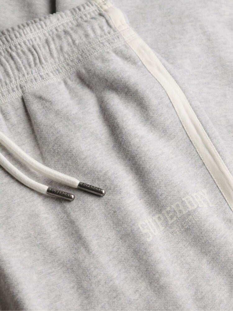 Superdry Grey Athletic Stripe Flare Joggers - Image 8 of 8 Superdry Grey Athletic Stripe Flare Joggers - Image 8 of 8