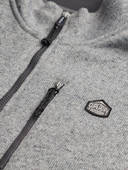 Superdry Grey Storm Fleece Half Zip Jumper - Image 8 of 8