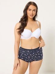 Yours Curve Blue Moon And Star Shorts 5 Pack - Image 2 of 6