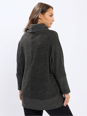 Yours Curve Black Soft Touch Jumper - Image 3 of 5