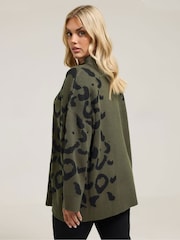 Yours Curve Black Multi Animal Jumper - Image 3 of 5
