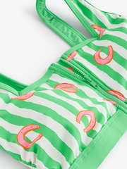 Eleanor Bowmer Green Horseshoe Zip Bikini Top - Image 7 of 9