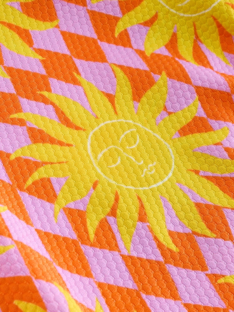 Eleanor Bowmer Pink Green Sun Reversible Tummy Control High Waist Briefs - Image 4 of 4