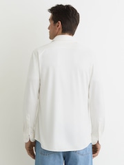 Reiss White Davaro Stretch-Modal Cutaway-Collar Shirt Regular-Fit - Image 5 of 6