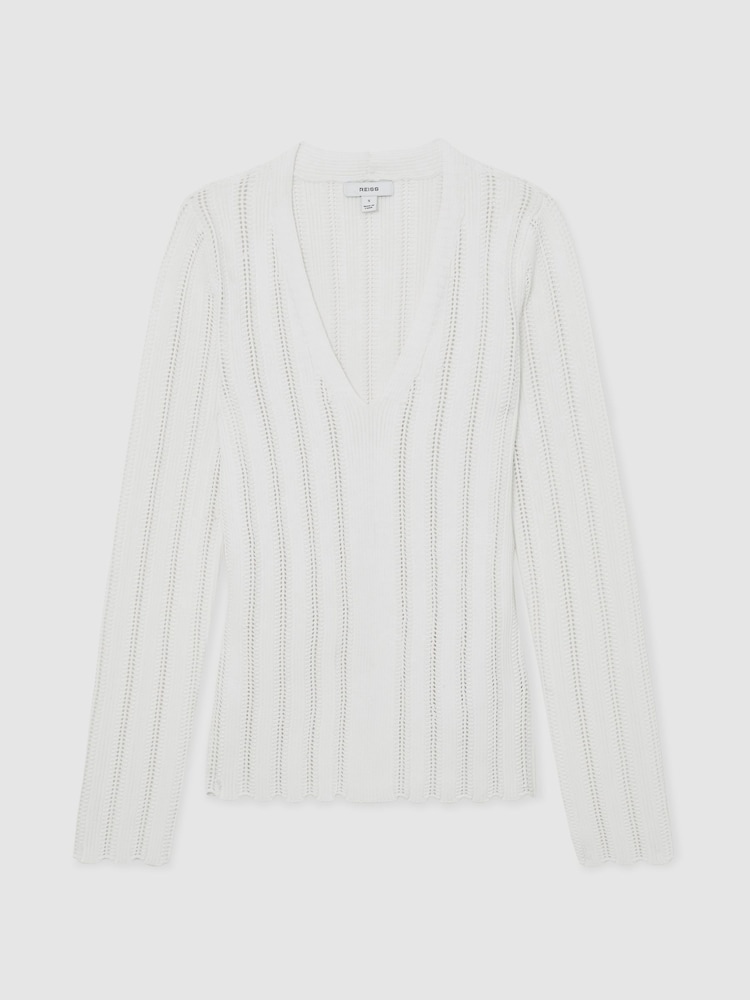 Reiss White Loui Jumper - Image 2 of 6