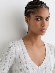 Reiss White Loui Jumper - Image 4 of 6