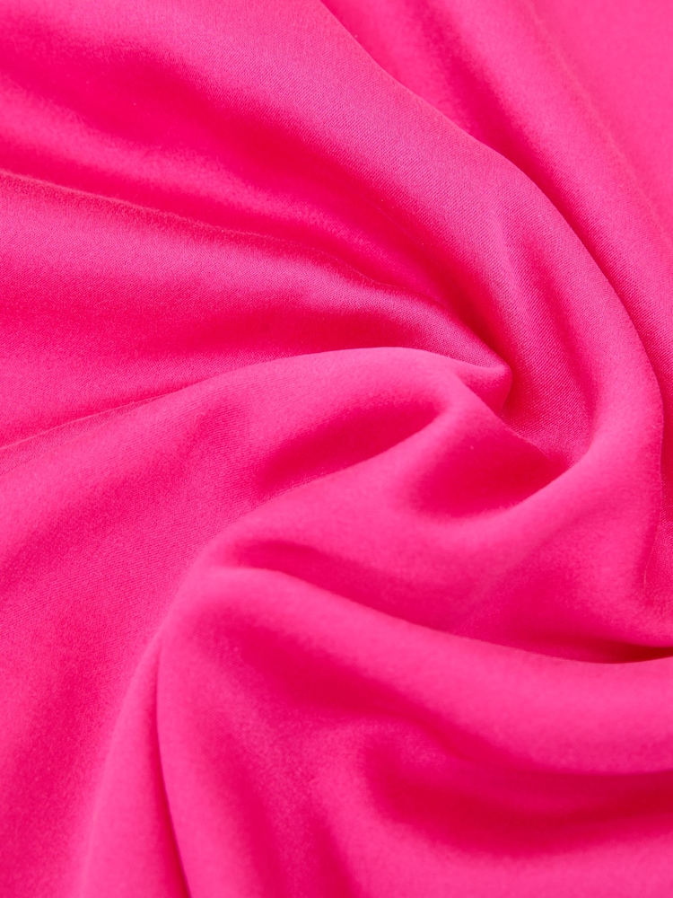 Reiss Fuchsia Pink Ruby Silk-Front Cami Top - Image 6 of 6