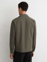 Reiss Green Ascend Technical Zip-Through Overshirt - Image 5 of 6