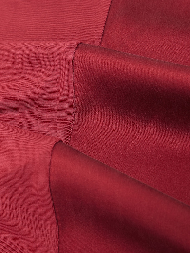 Reiss Rose Red Ruby Silk-Front Cami Top - Image 6 of 6