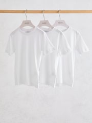 Reiss White Bless 3 Pack 3 Pack Cotton Crew-Neck T-Shirts - Image 2 of 3