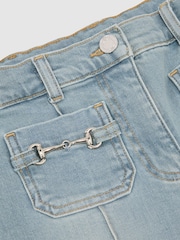 Reiss Sara Flared Horsebit-Detail Jeans - Imaginea 1 din 3
