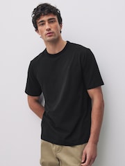 Navy / White / Black / Green Regular Fit Trident T-Shirt 4 Pack - Image 10 of 11