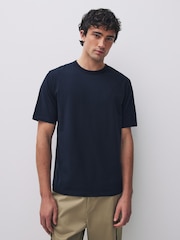 Navy / White / Black / Green Regular Fit Trident T-Shirt 4 Pack - Image 9 of 11