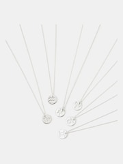Accessorize Silver Tone Sterling Zodiac Pendant Necklace - Image 2 of 3